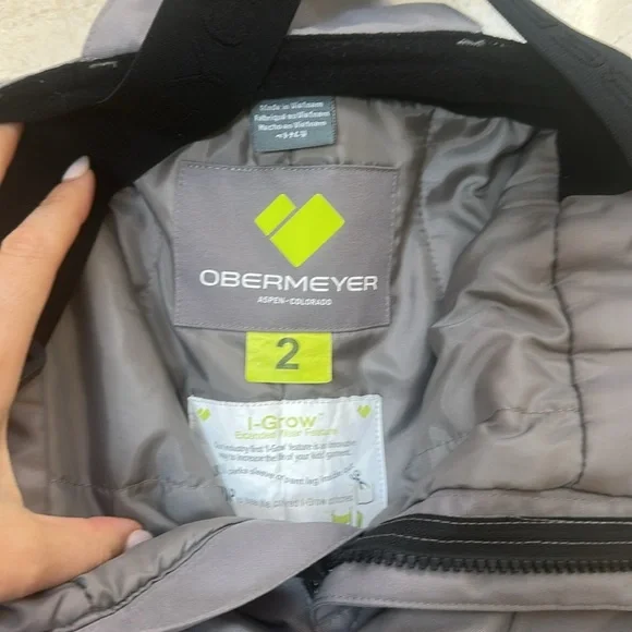 Gray Kids' Snow Bib Overalls​​ - Picture 4 of 4